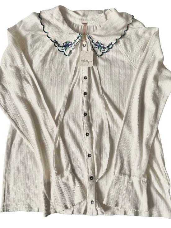 Free People Sweaters - NWT Free People Women’s Ivory Juniper Long Sleeve Cardigan Size L